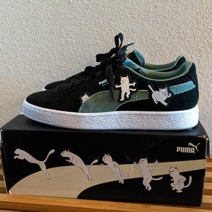PUMA x RIPNDIP Suede Black Sneakers SIZE: Women8 , Men 6.5